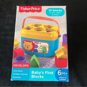 Baby's First Blocks Fisher-Price Fine Motor Problem Solving Sort Stack & Drop